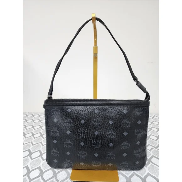 MCM Liz Reversible Shopper Pochette/Shoulder Bag Black/Grey - Picture 3 of 10